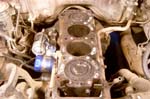 piston tops and cylinder walls